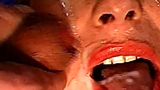 Ggg - Blonde Slut Gets Her Face Drenched in Cum - Massive Bukkake Facials