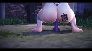 Hentai Uncensored - Hermi Fucked and Dildo Masturbation a Park at Night - Japanese Asian Manga Anime Game Porn