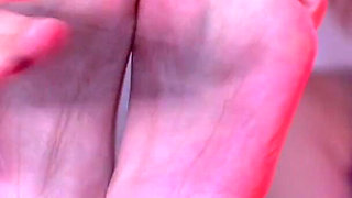 This Time No Fun for Bia Roman, Bastinado with Cane on Her Soles