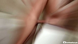 I surprise my gf with a hard boner