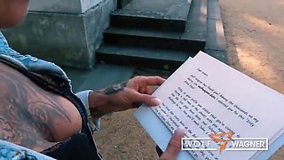 Tattooed Blonde Vicky Hundt Takes Big Cock in Her Tight Hole - Outdoor Fuck with Wolf Wagner