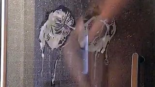 Amateur redhead shaves and masturbates