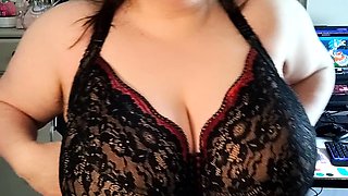 Great Big Boobs On Masturbating Redhead