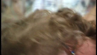 Spex gilf wearing stockings gets her hairy pussy fucked