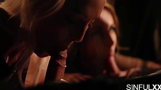 Four Old Friends Reunite – Turns into Wild Group Fuck at Country House