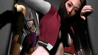 Asian Girl Rides Dick In The Bus Bus - POV Experience