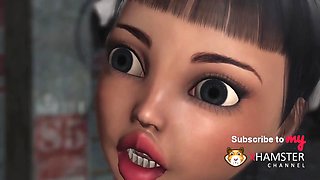 Ass Fuck. innocent college girl and a massive monster in the industrial zone