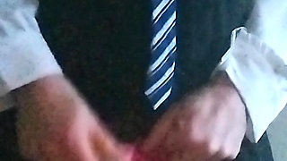 College Girl Cindy Cums in Uniform