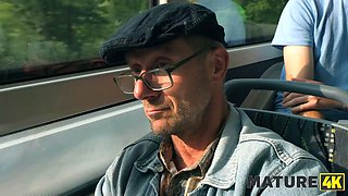 Mature4k. hot and leaking porno in the bus