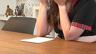 Naughty Student Punished Anally and Filled with Cum!