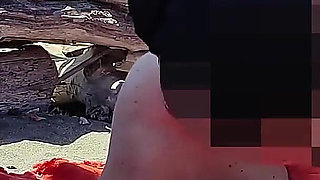 Risky Blowjob on the Canary Beach Caught with Intense Orgasm P2 - Misscreamy