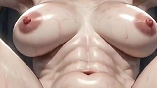 Granny in Dungeon Bondage - Hairy Pussy Desperate for Anal Creampie