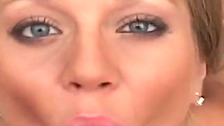 Blonde Babe Sucking Dick Good and Swallows Cum