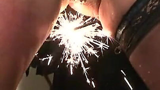 Humiliating chaining masked girl