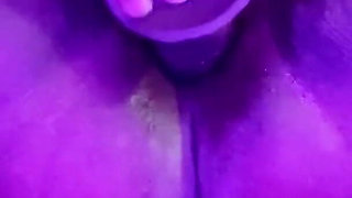 Pounding My Pussy with Big Dildo Stimulating My Big Clit