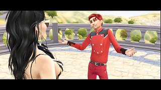 Big ass, anime porn, oral job