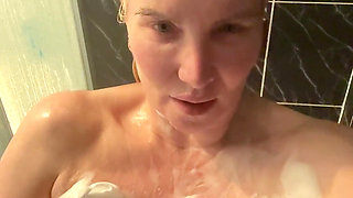 POV: Caught in the Shower…fuck My 34jj Tits!