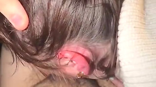 German Saskialove blows 18-year-old nurse in car until he cums