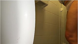 Girl Pees In Public Toilet