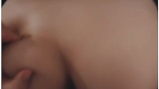 First-time Asian beauty on camera with eager curiosity