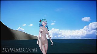 Miku - T-ara - Bunny Style - Beach Stage 1287