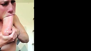 Hot brunette foot fetish play