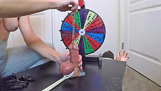 MilkingMomXH Stuffs 30cm Dildo into Her Husbands Meaty Cock in BDSM