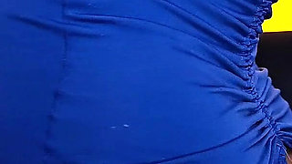 Blue Dress Hiding Phat Ass