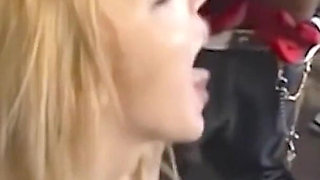 Petite Blonde German Teen Gangbanged by BBC Train