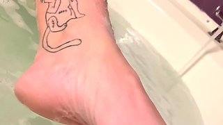 Shaving Pussy & Legs, Erotic Sensual School Teacher