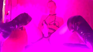 Latex Dominatrix - Strap-on, Whip & Absolute Obedience Tease