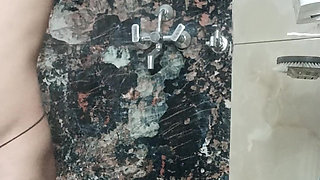 indian desi man sex and show shower shoe and masterbation