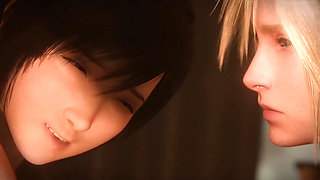 Yuffie X Cloud - Beach House Anal
