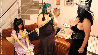 3 Witches (one of Them Pregnant) Use Me and Dress Me as a Maid to Summon the Devil