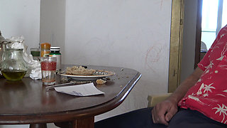 Kurdish Stepmother Cheating on Her Stepson in Istanbul - Turkish Porn Turbanli Anal Sex