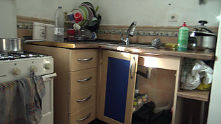 German man has anal sex with his Turkish cleaning lady in Berlin.