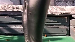 Outdoor sexy solo scene with teenie masturbating