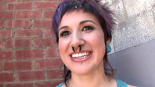 Pierced punk princess gets raw by James & Severin in every kinky style