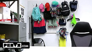 Shoplyfter - suspected young brought to backroom to go through questioning and strip search