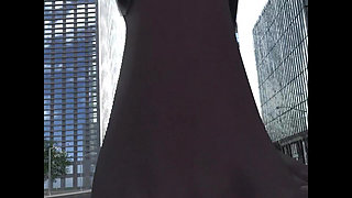 Giant woman eats swimmer