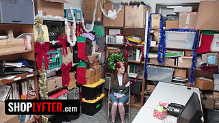Shoplyfter - Passionate Redhead Crook Krystal Orchid Gets on Her Knees and Swallows Huge Cumshot
