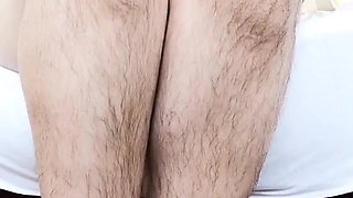 Lotioning my hairy legs