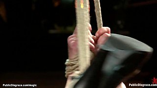 Flexible sub ass and twat public banged