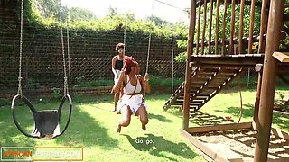 Amateur Hefty Milk cans Black Honeys Railing Face, Tribbing & Splashing In Sofa