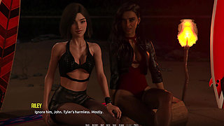 Dominos Beach 6: Jhon Night Surfing First Time & Zoe Cave Hookup