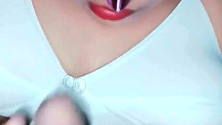 Cum Swallowing Video Hot Beautifull Bhabhi in Wearing White Bra She Is a Real Blowjob Queen
