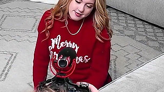 Quiet Hot Blonde Gets a Festive Fuck Bts - Penelope Snaps