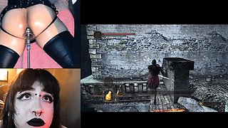 Watch brunette mistress toying her ass in fetish solo