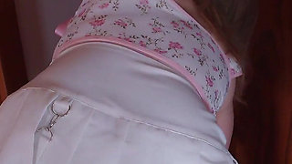 No Rent Money? Shy Student Girl Pays with Her Tight Pussy