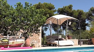 German blonde tourist fucked on vacation in Mallorca